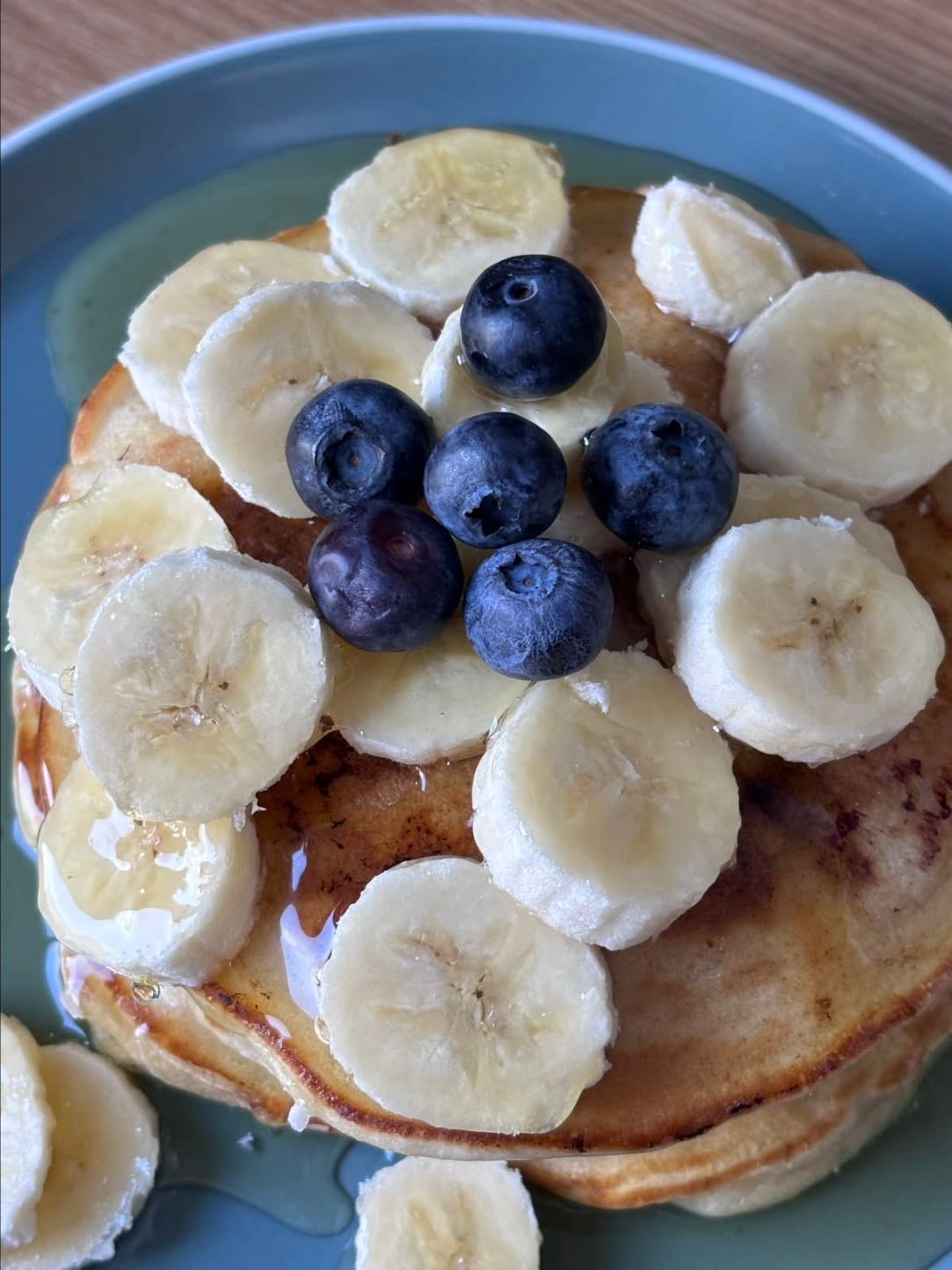 Blueberry banana pancakes