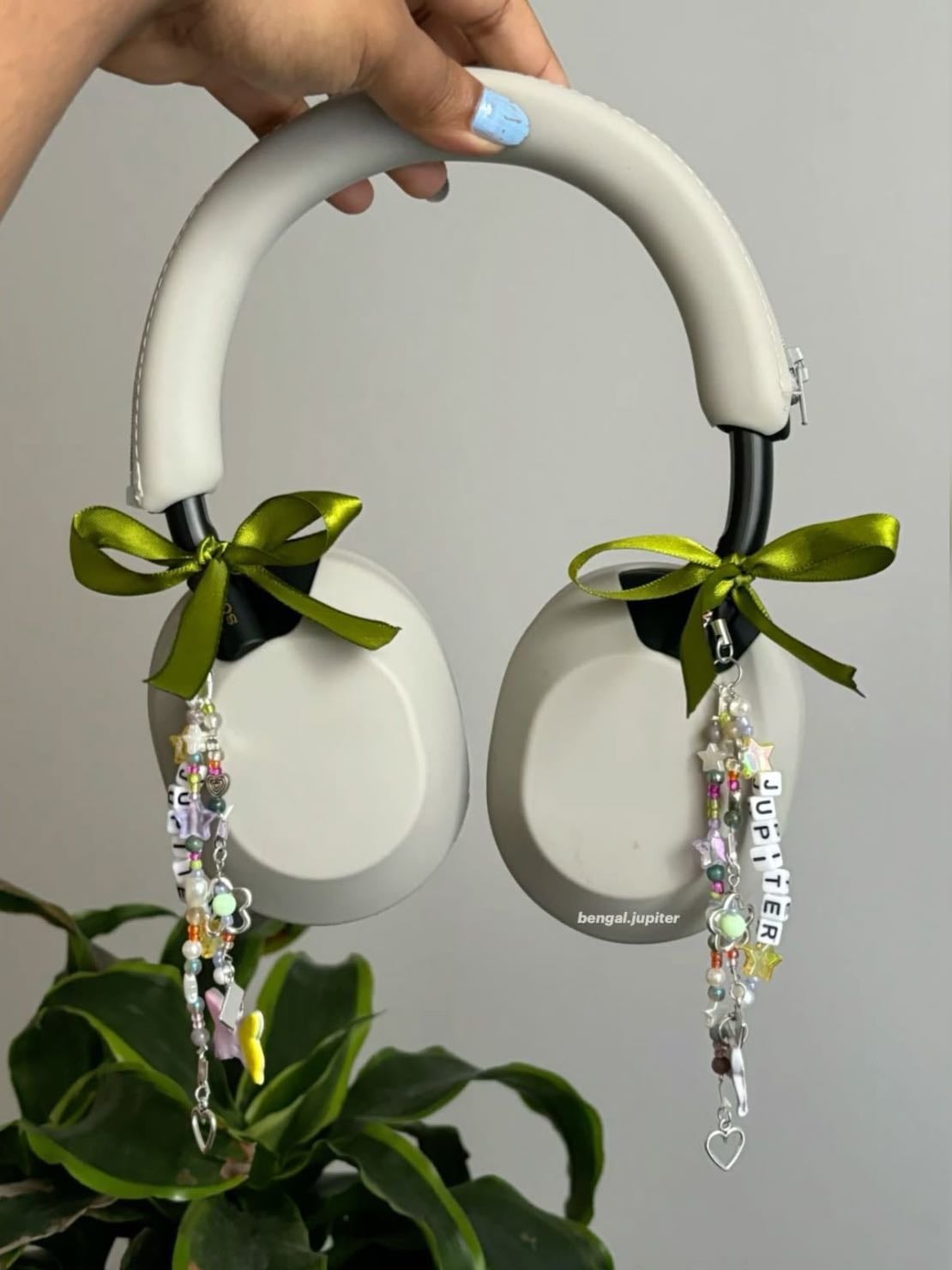 decorated headphones