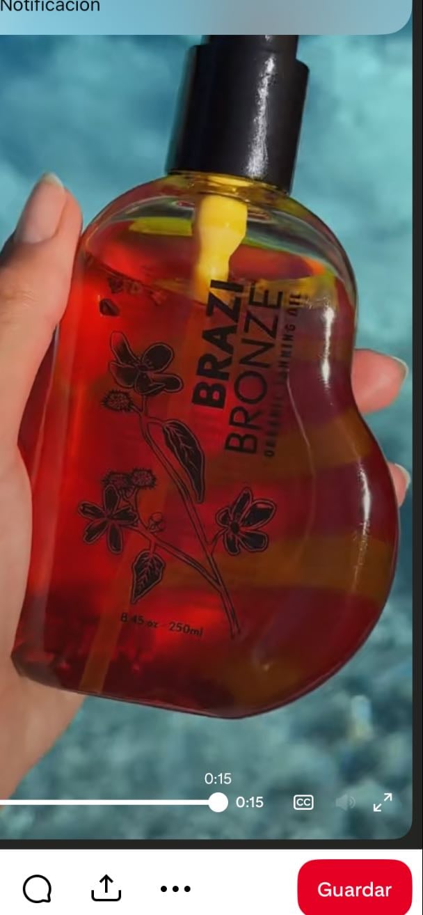 Tanning oil