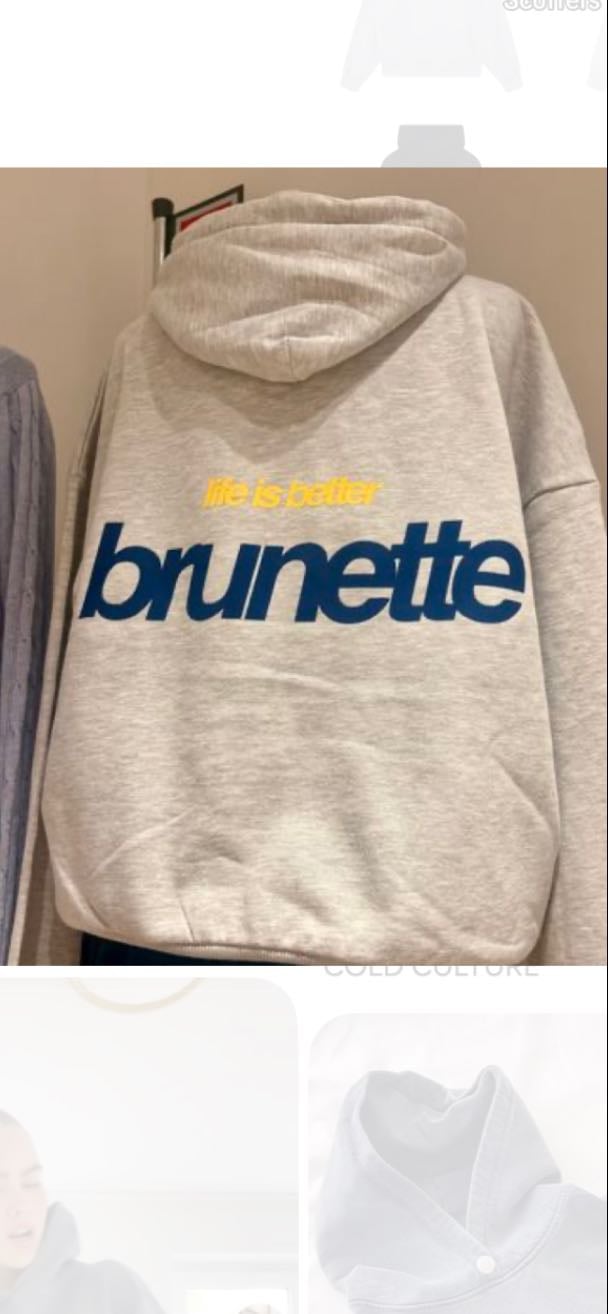 Hoddie life is better brunette