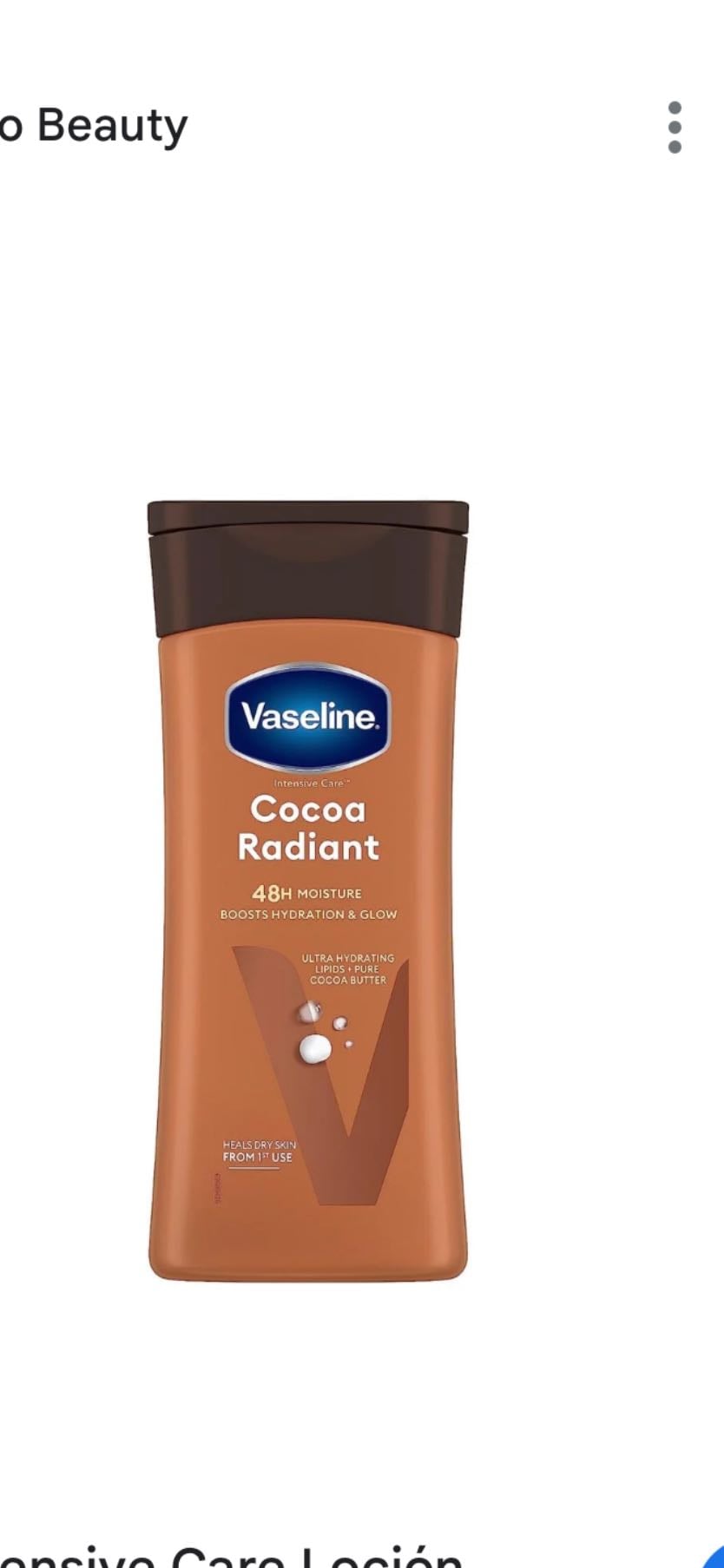 VASELINE Cocoa Radiant crema hidratante