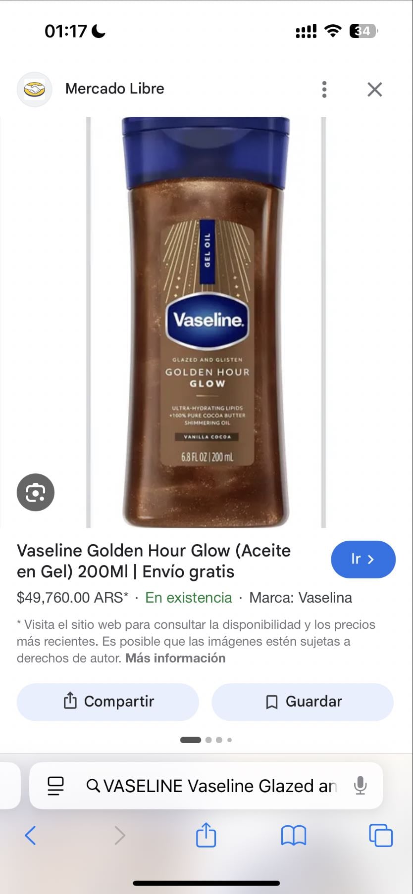 VASELINE Vaseline Glazed and Glisten Golden Hour Glow