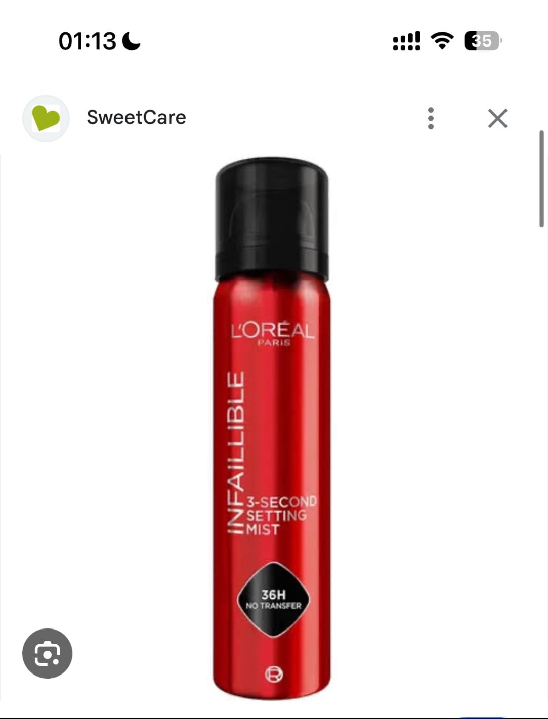 L'Oreal Paris 3 Second Setting Mist