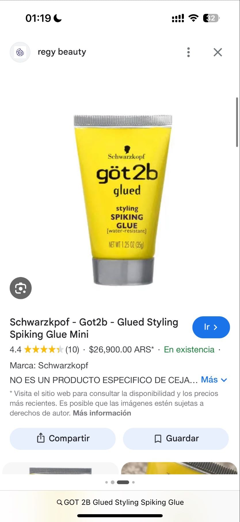 GOT 2B Glued Styling Spiking Glue