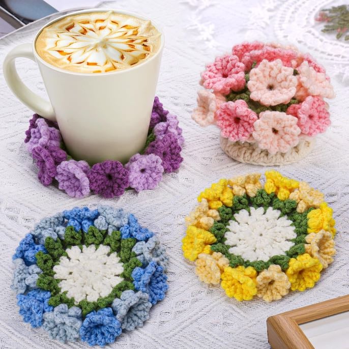 Flower coasters