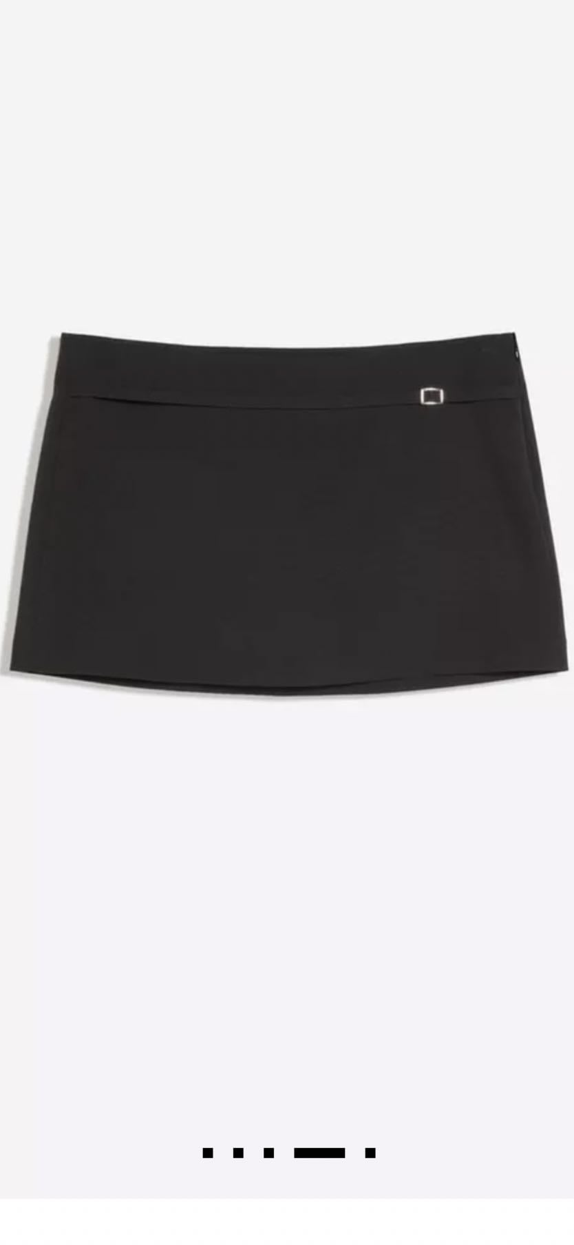 short saia mini com fivela - BERSHKA