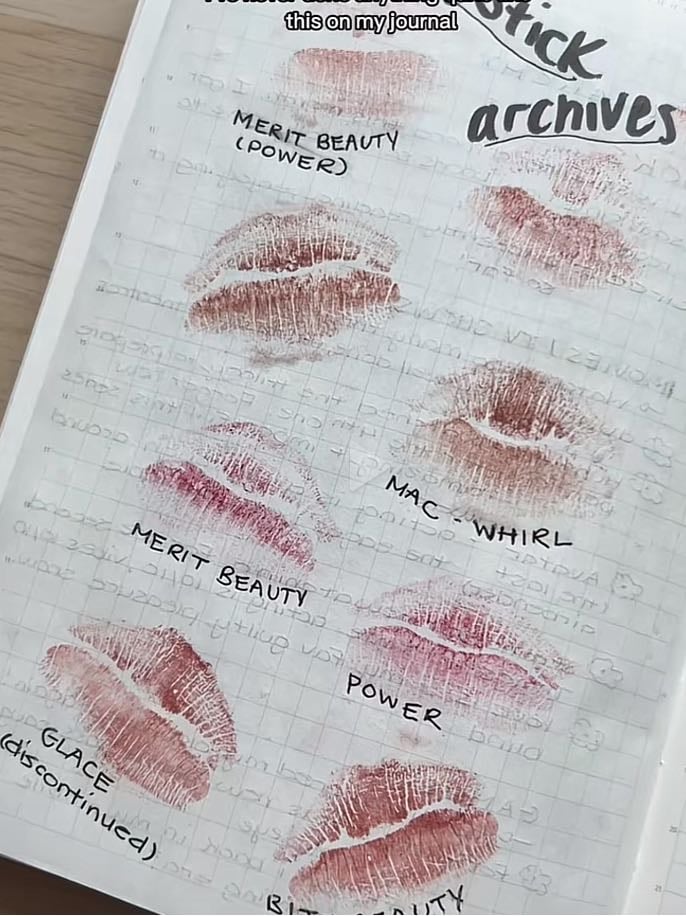 Lipstick print page