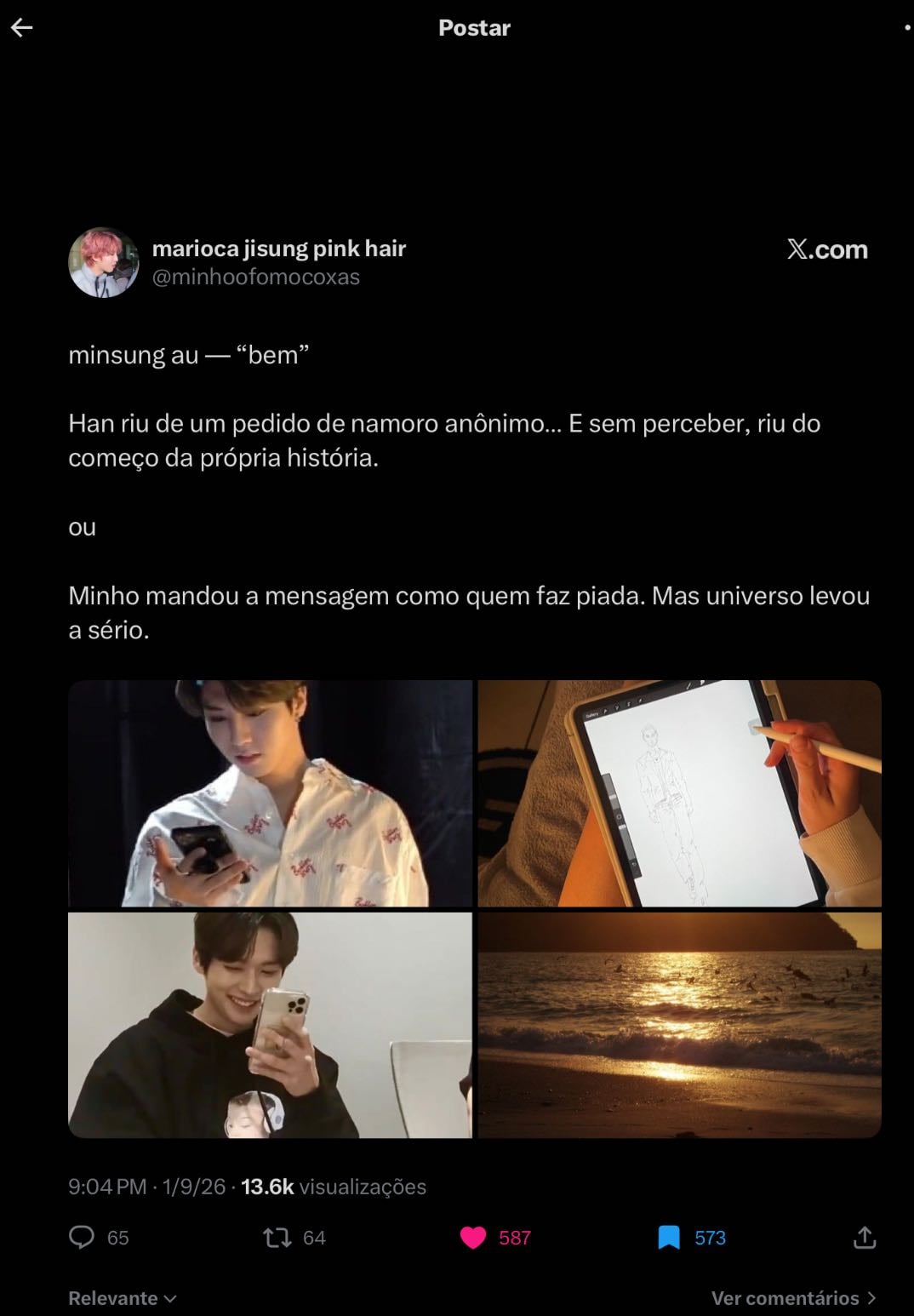 “bem” - marioca (@minhoofomocoxas)