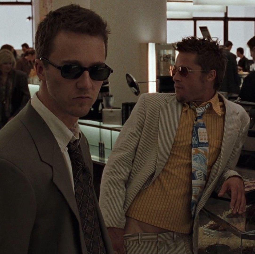 fight club (1999) - "but first you have to give up. first, you have to know, not fear, know that someday you're going to die."