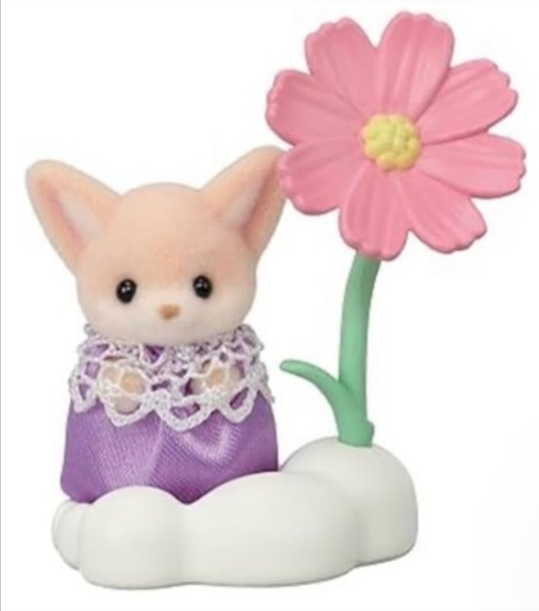 kaya fennec in cute outfit & flower accessory - blooming baby friends