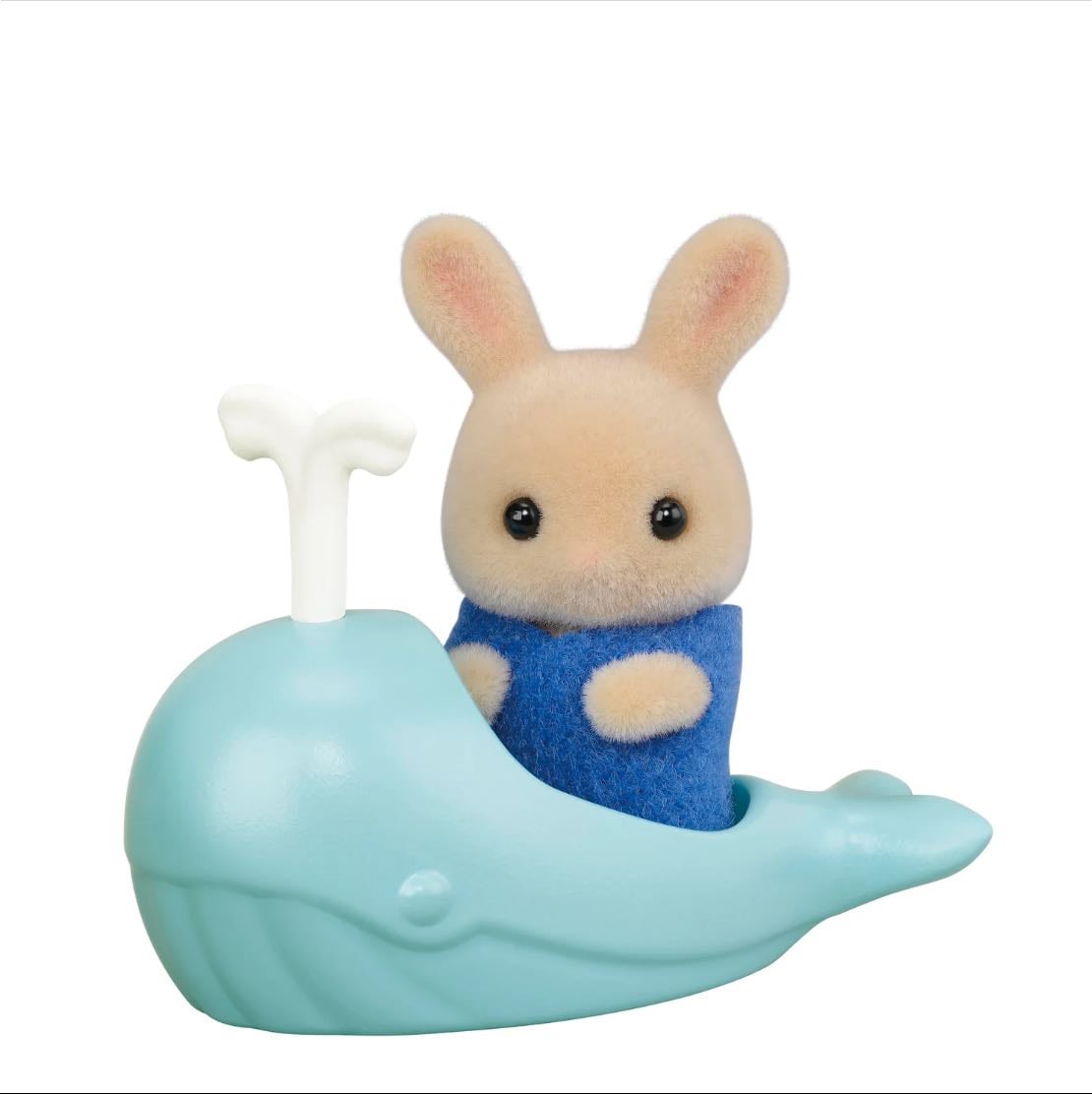 owen periwinkle with whale toy - baby seashore friends