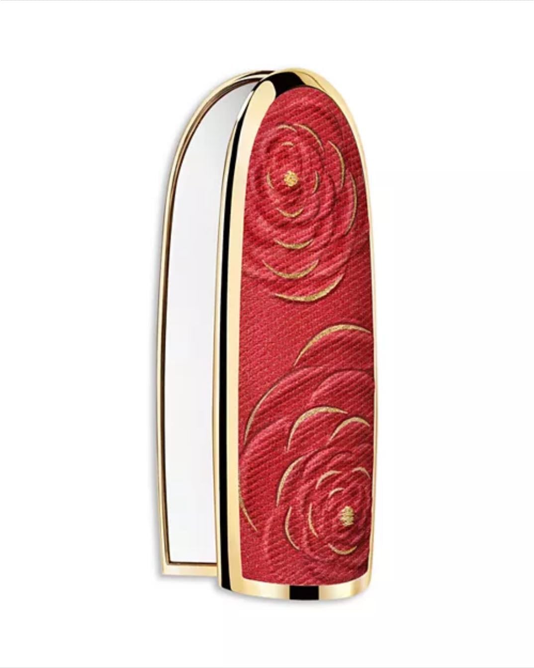 Gurlain - Limited Edition Blooming Denim Collection Rouge G Customizable Lipstick Case ; Red Rose