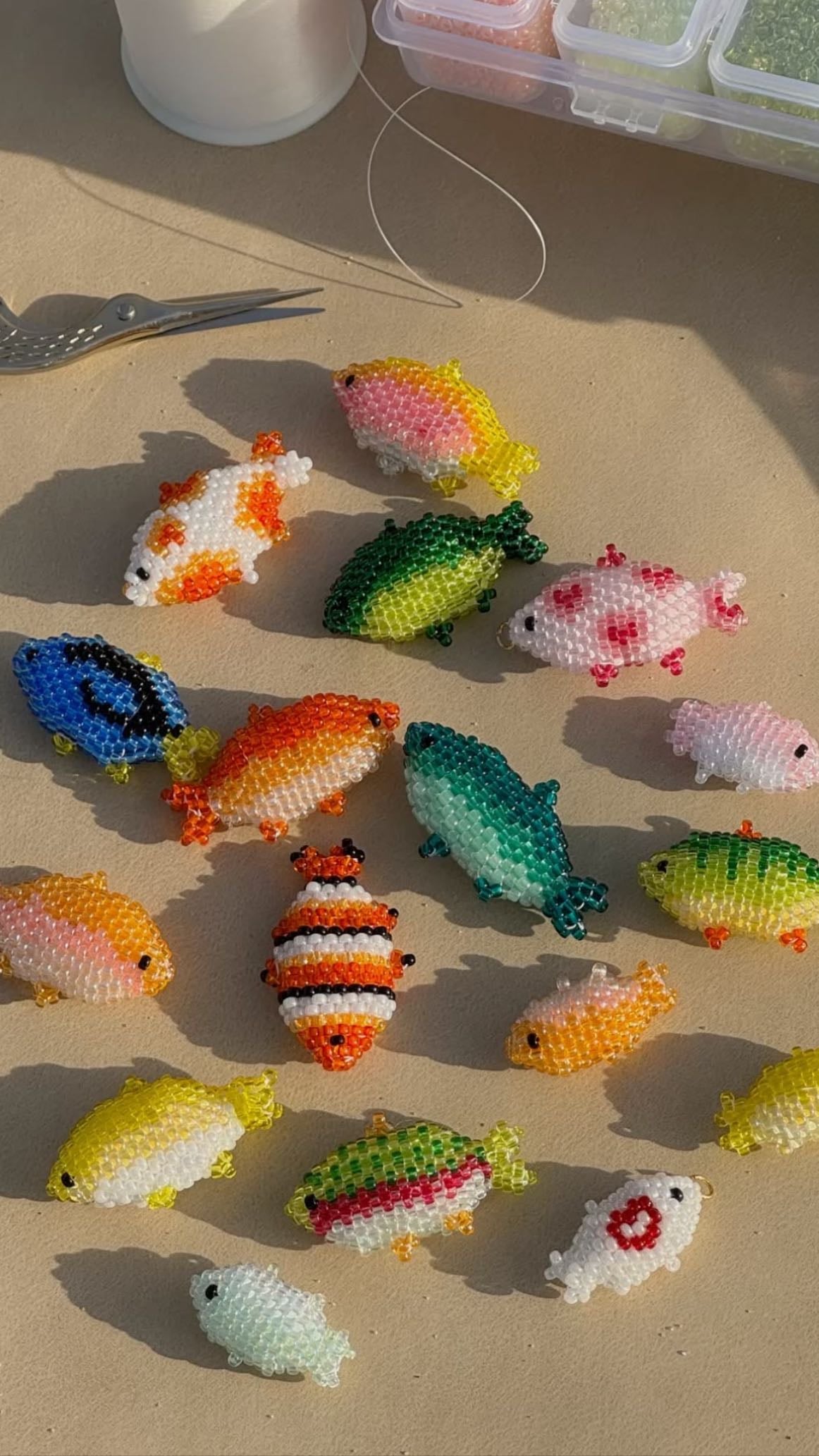 Seed bead charms