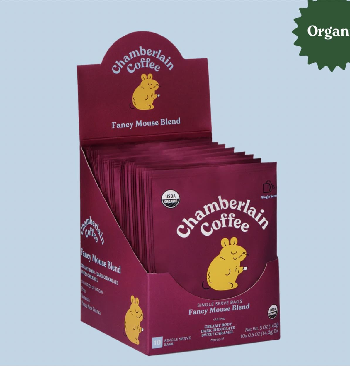 Organic espresso cold brew singles - Chamberlain Coffee
19 €