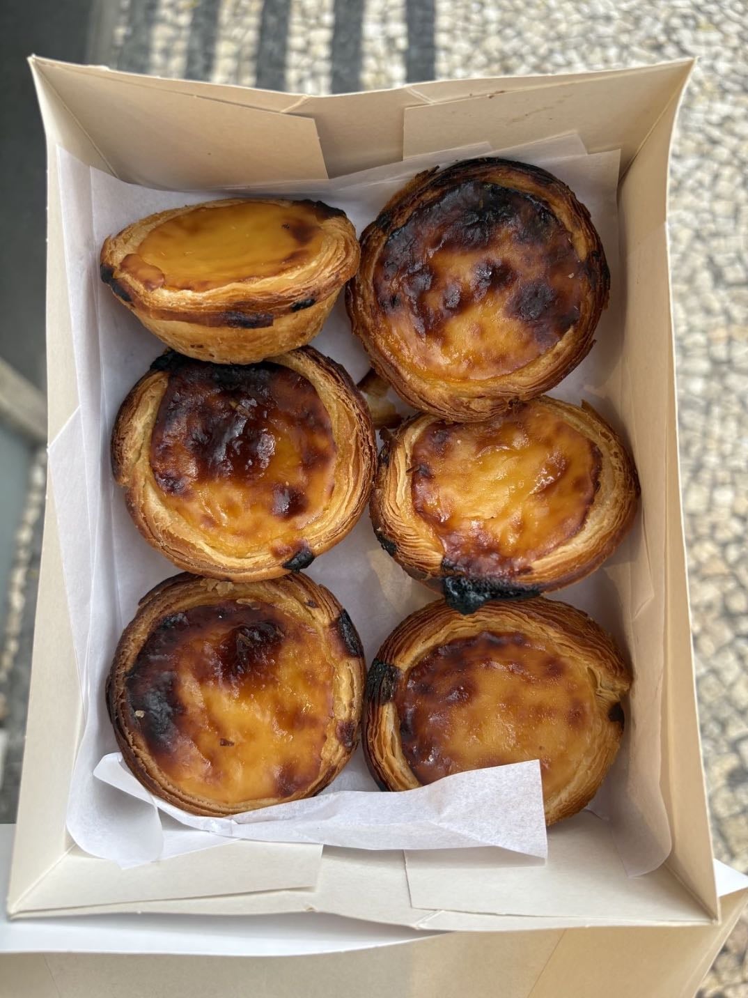 Pastel de nata - with cinnamon (in Portugal)