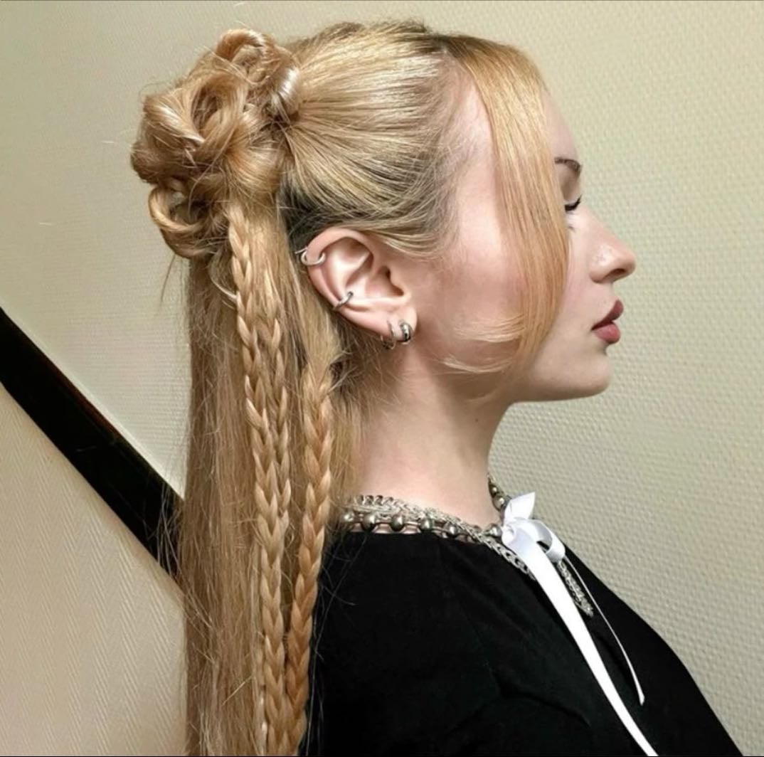 try different hairstyles