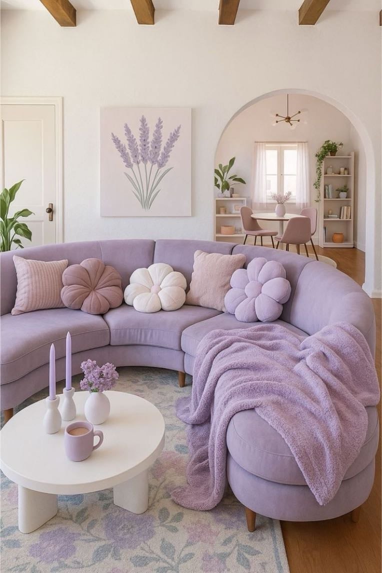 Sofá morado