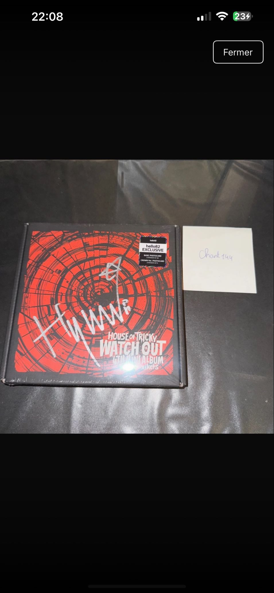 HOUSE OF TRICKY : WATCH OUT - Mini Album Vol.4~X~Signed by Hyunwoo