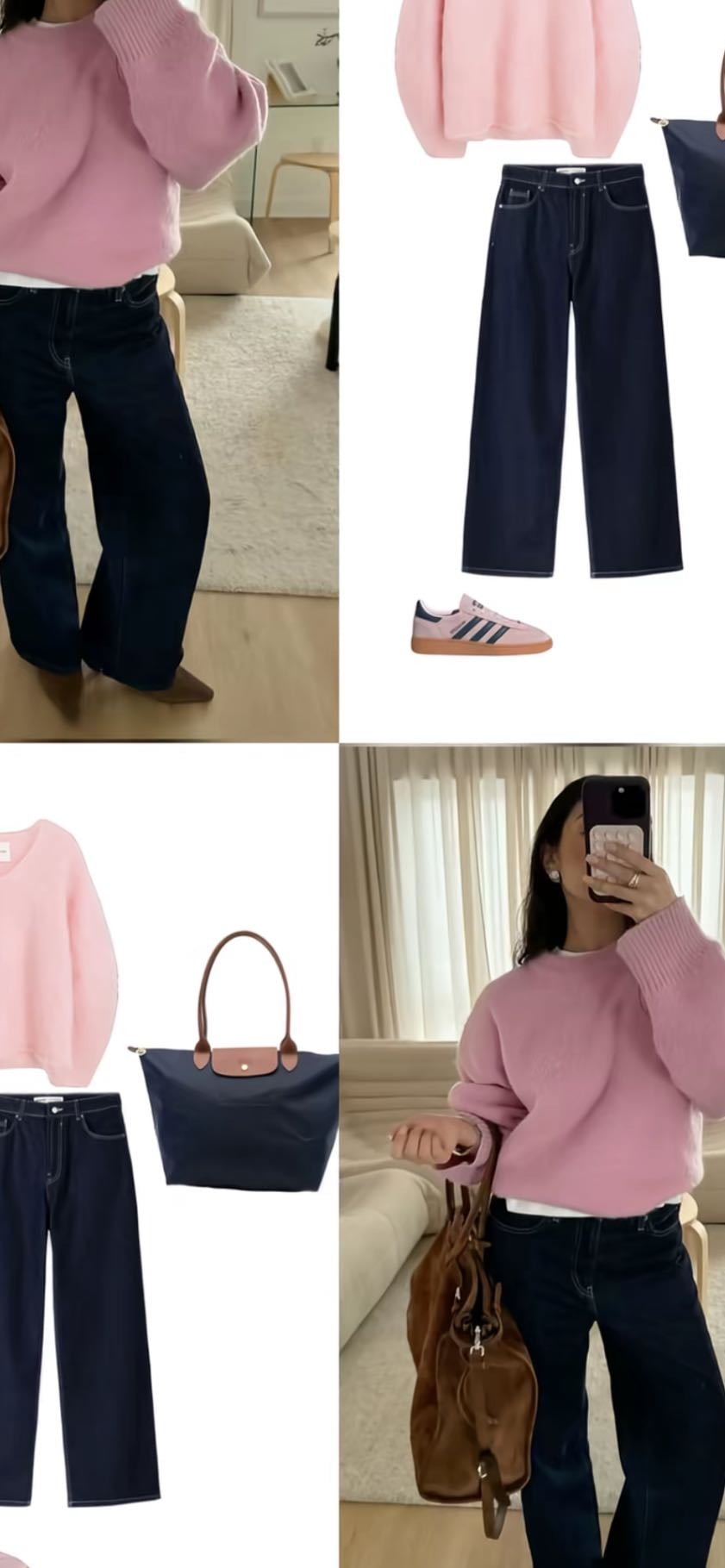 Pink and blue