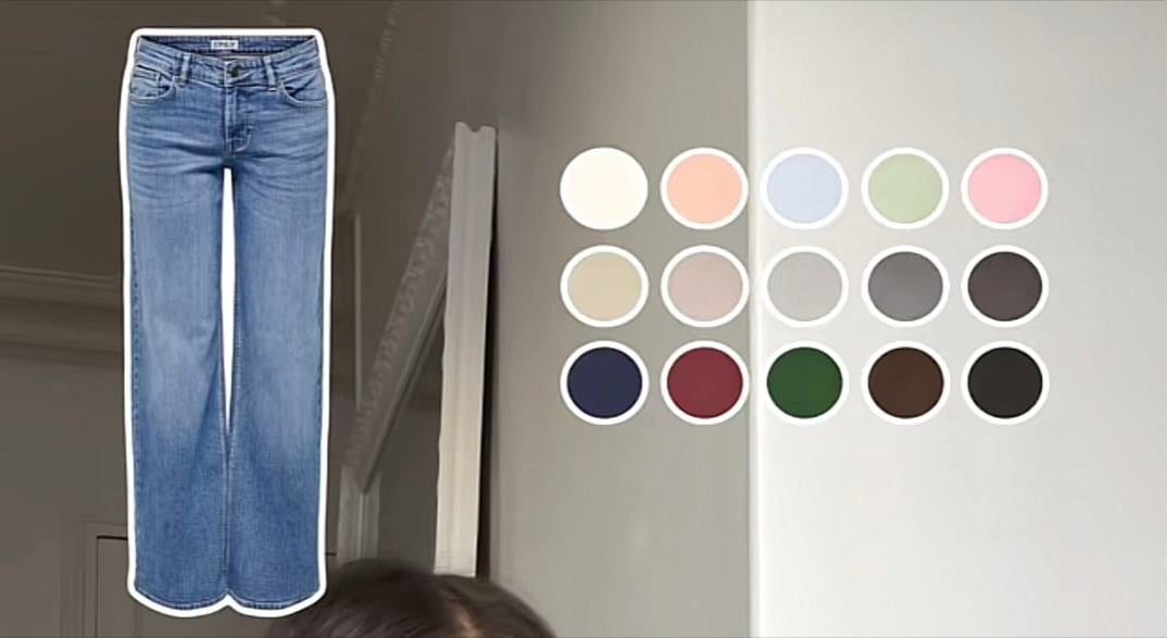 Avec jeans bleu