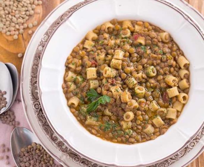 Pasta e lenticchie