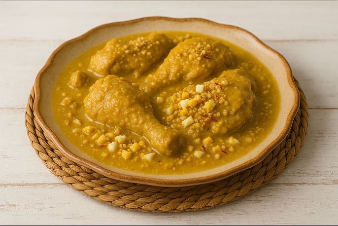 Pollo en pepitoria