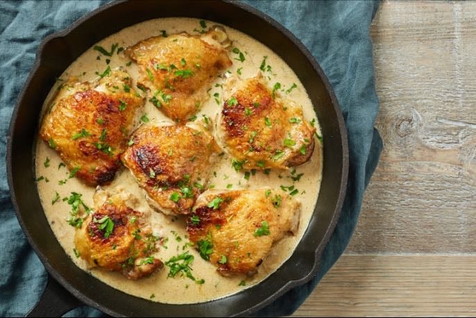 Poulet à la moutarde
