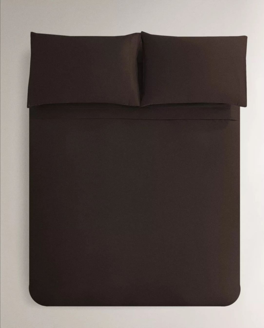 Housse de couette satin chocolat 300fils €45.99 - Zara Home