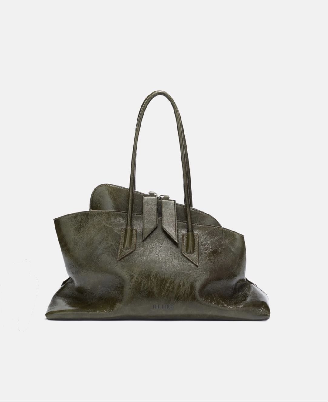 ''LA PASSEGGIATA MEDIUM'' top handle Olive brown €1.590 - THE ATTICO