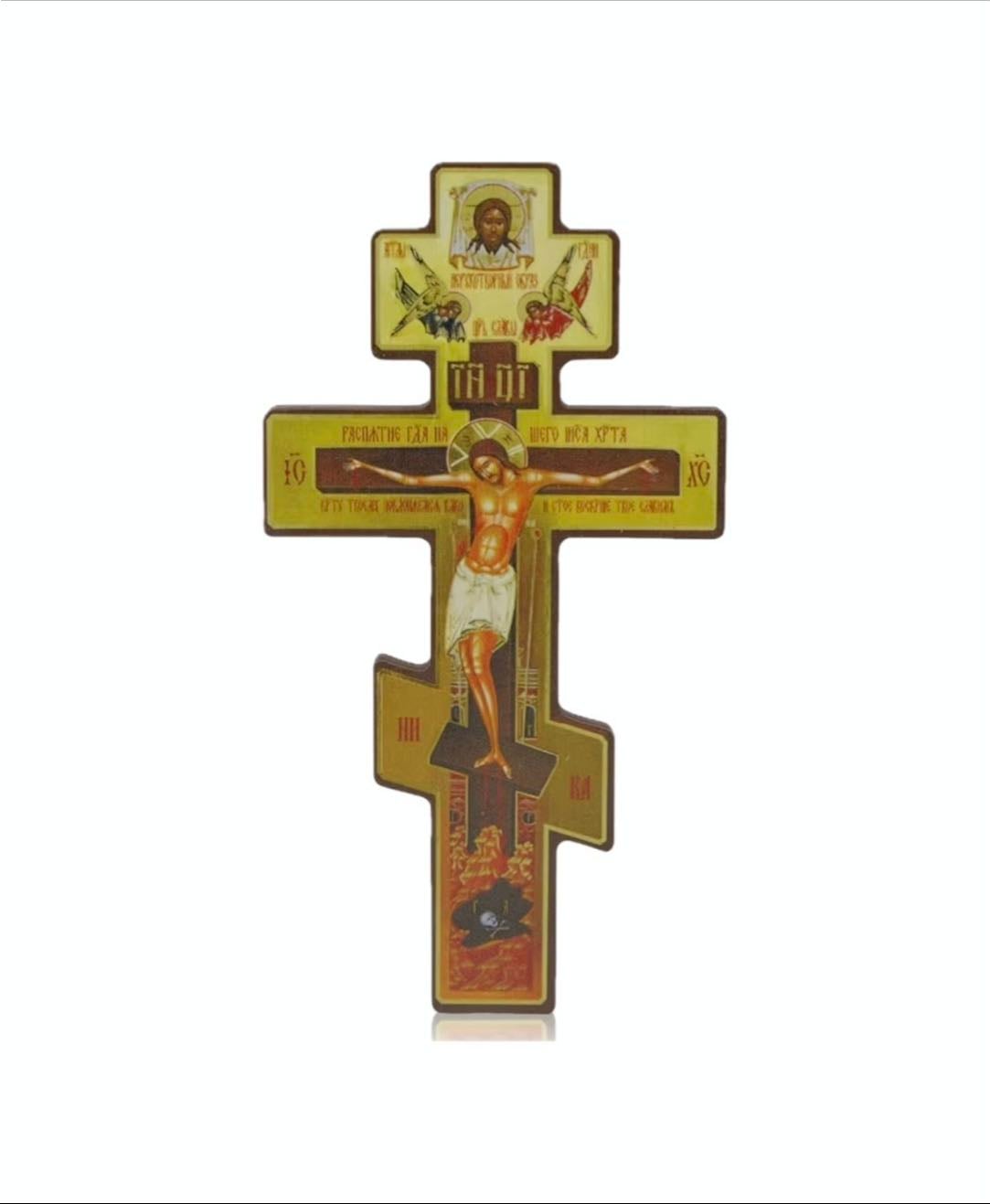 croix murale en bois russe