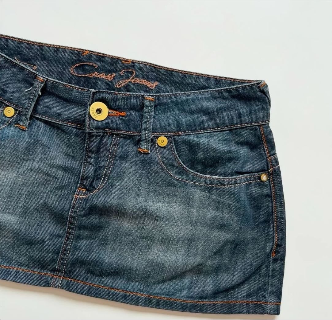 mini jean skirt