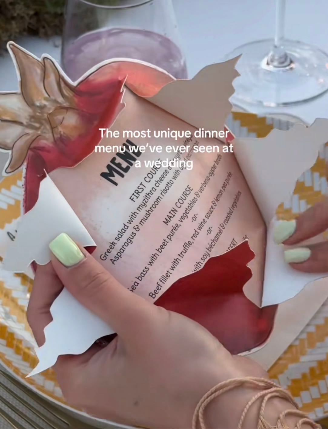 tear away menu