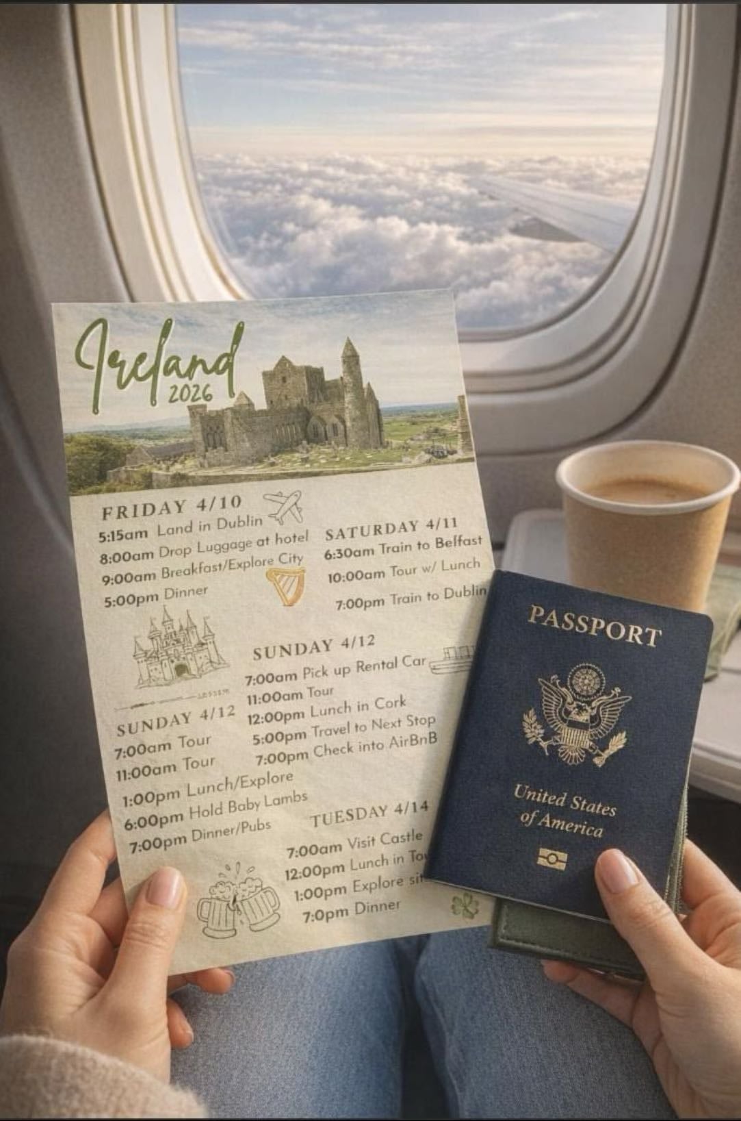 make an {hypothetical} itinerary for your dream trip - 01/30