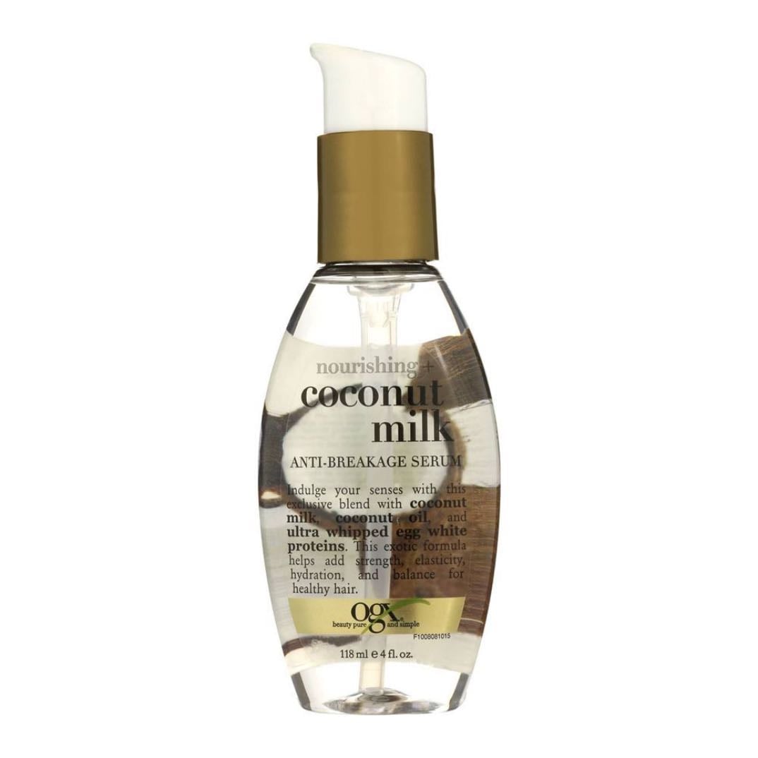 OGX Nutritivo + suero antiroturas de leche de coco - S/. 28.39