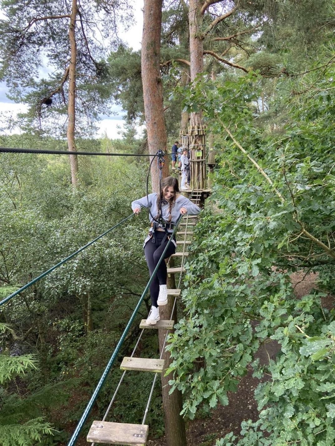 Go to climbing park