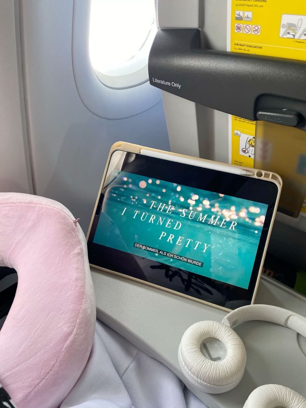 Watch a movie on a flight