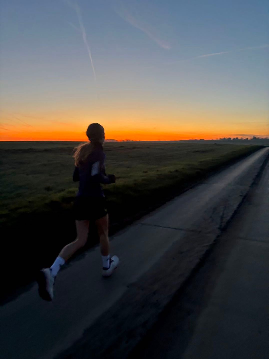 Run on a beach at sunrise before anyone else is awake