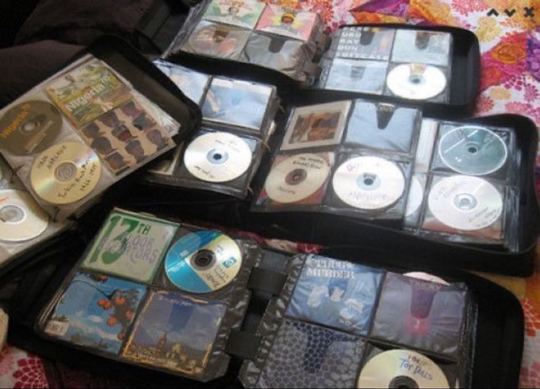 stashing physical media - like movie discs, music albums, books etc
