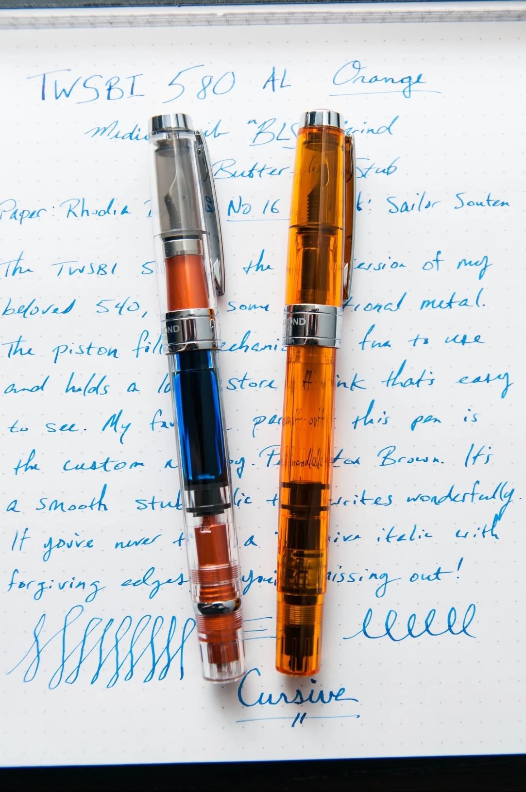 TWSBI 580 AL Orange, With A Twist