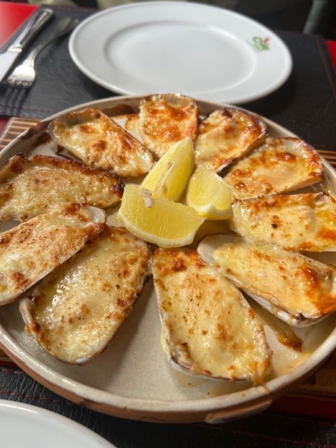 Machas a la parmesana