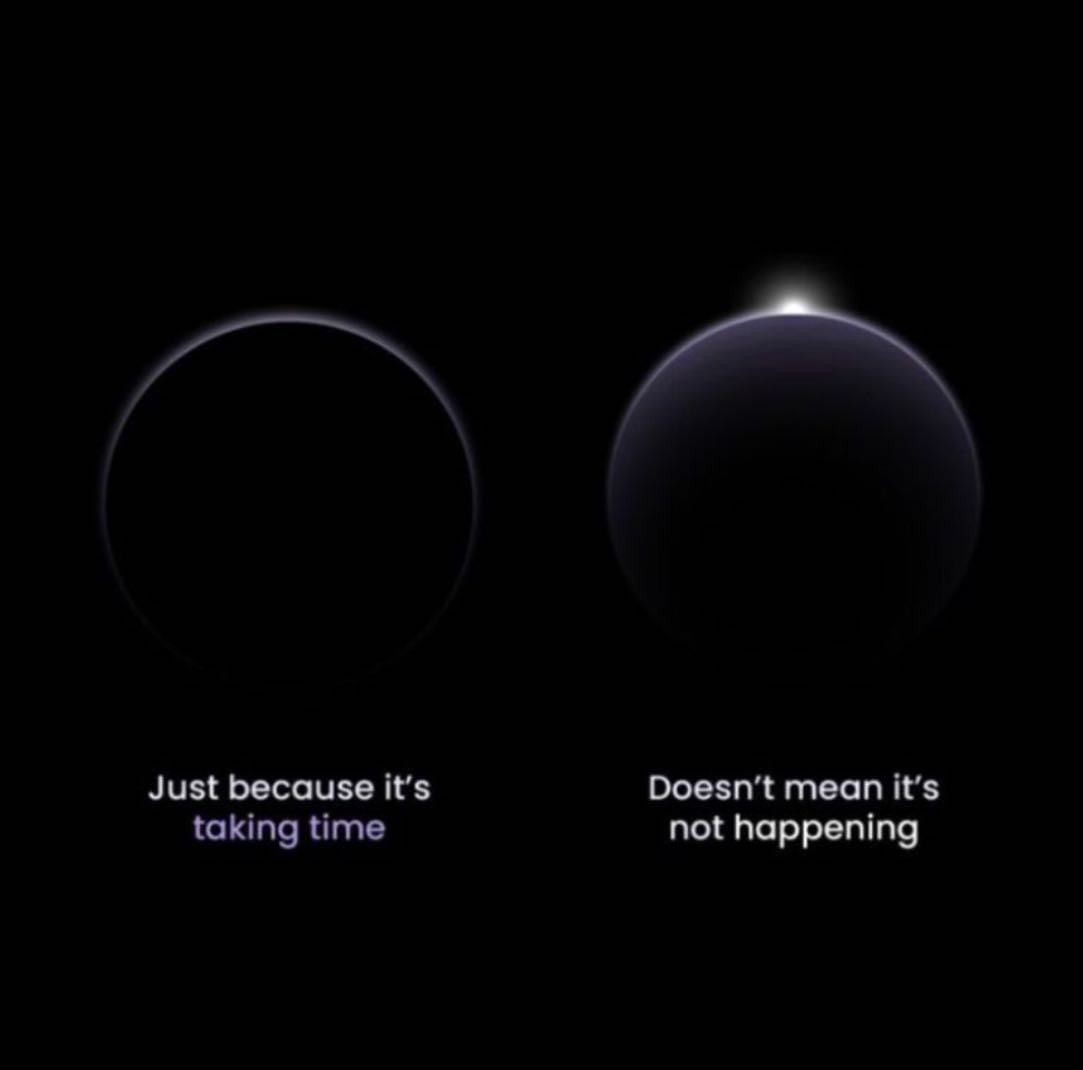 Just because it takes time doesnât mean it wonât happen