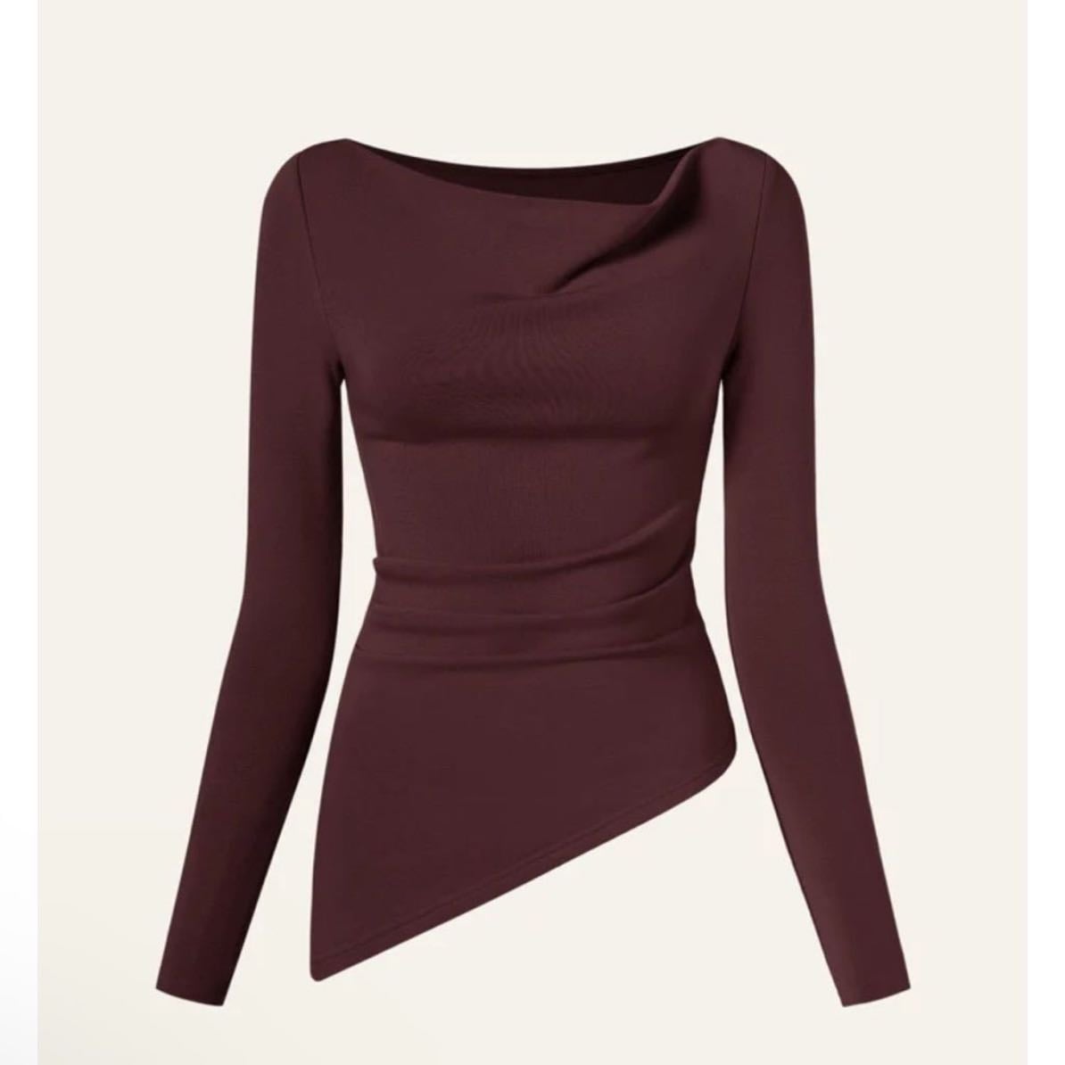 One side long sleeve.