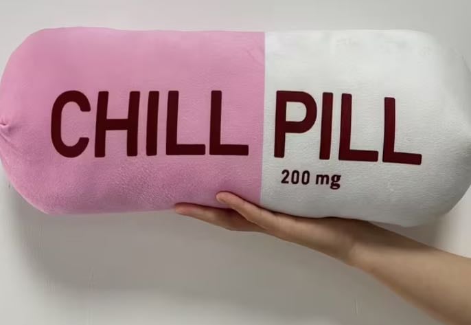 Chill pill pillow