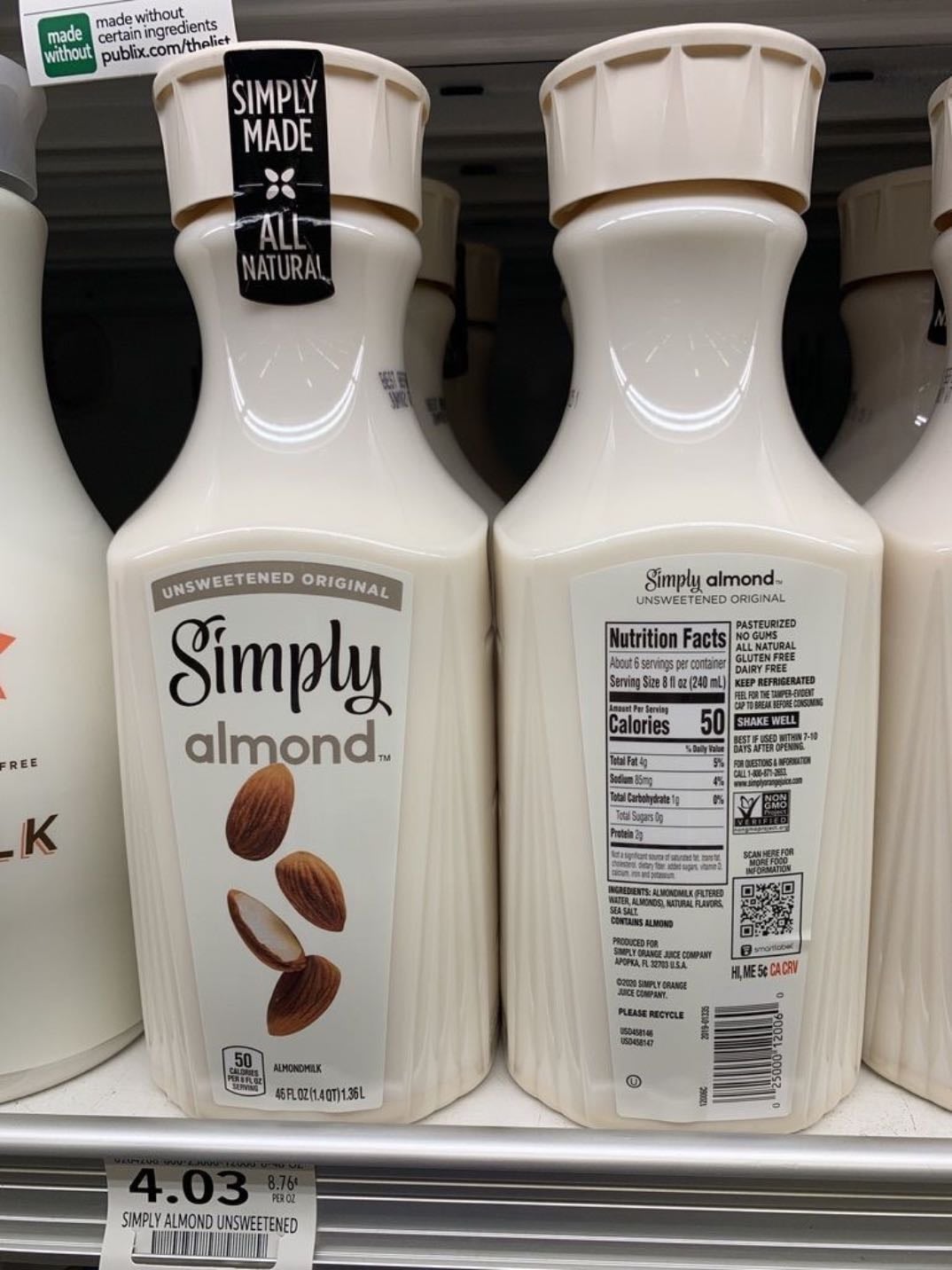 Leche de almendras - A mi me encanta para las infusiones