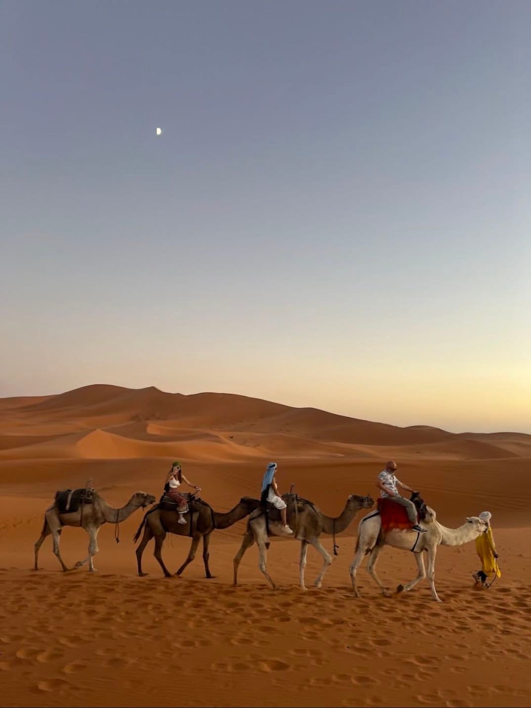 go to a desert and have a camel ride