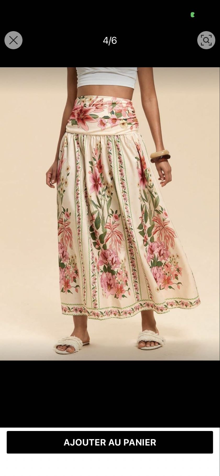 jupe à fleurs - 9€