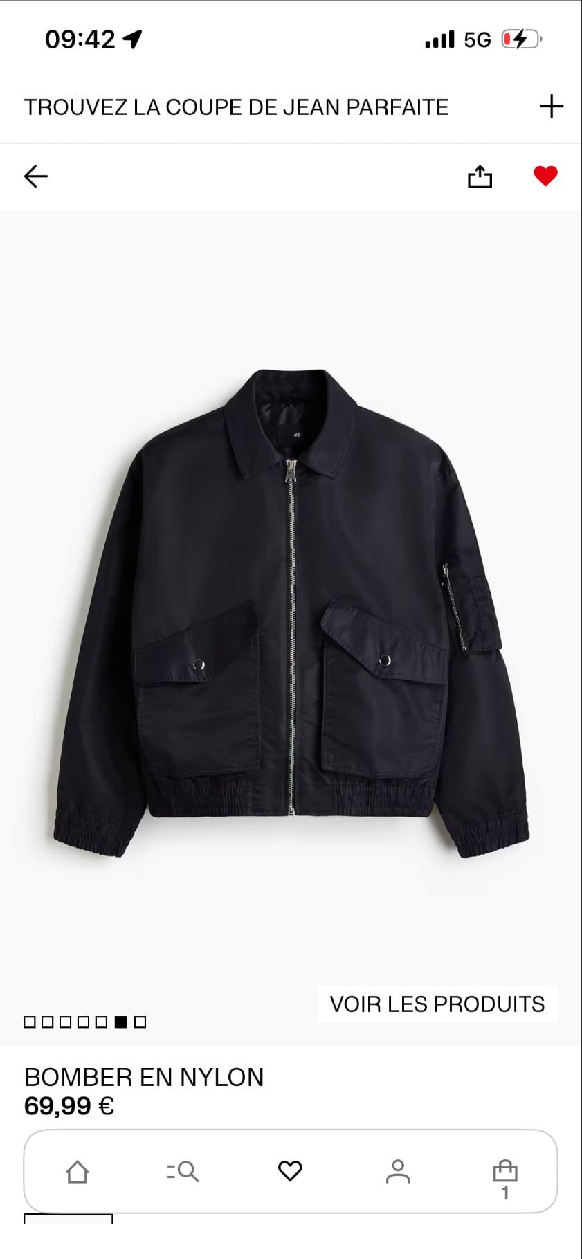 bomber noir - 69€99