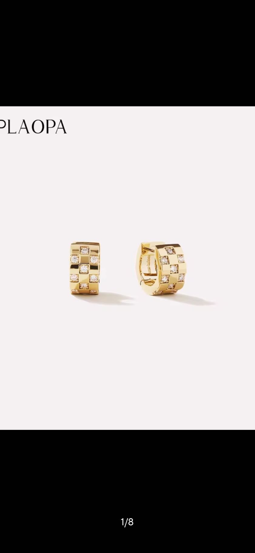 boucle d’oreille dorée - 5€39
