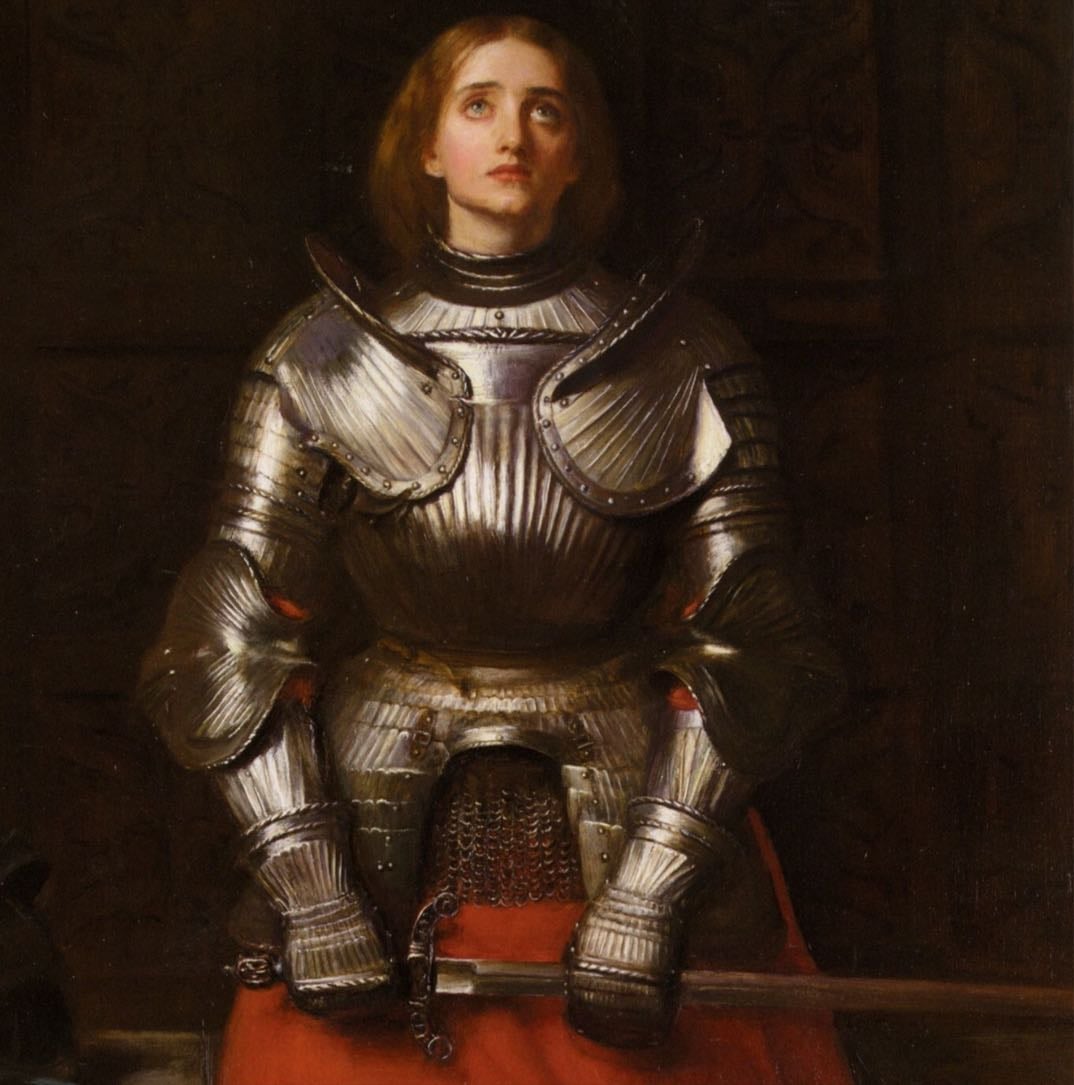 Juana de Arco - Guerra adolescente que lideró al ejército francés en la guerra de los 100 años.